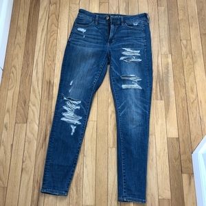 American Eagle destroyed denim jeans